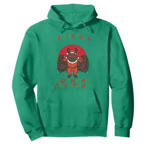 Mothman Christmas Hoodie We Wish You A Mothman Cryptmas Funny Christmas Gift TS12 Irish Green Print Your Wear