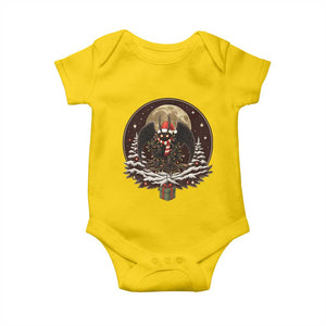 Mothman In Christmas Night Baby Onesie Funny Cryptid Gift TS12 Daisy Print Your Wear