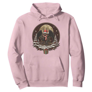 Mothman In Christmas Night Hoodie Funny Cryptid Gift TS12 Light Pink Print Your Wear