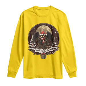 Mothman In Christmas Night Long Sleeve Shirt Funny Cryptid Gift TS12 Daisy Print Your Wear