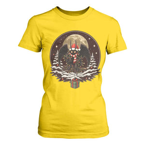 Mothman In Christmas Night T Shirt For Women Funny Cryptid Gift TS12 Daisy Print Your Wear