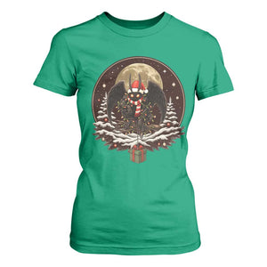 Mothman In Christmas Night T Shirt For Women Funny Cryptid Gift TS12 Irish Green Print Your Wear