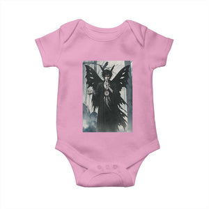Mothman Sandman Baby Onesie Gothic Horror Fan Gift TS12 Light Pink Print Your Wear