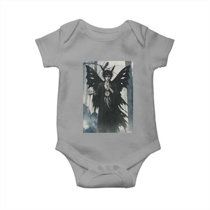 Mothman Sandman Baby Onesie Gothic Horror Fan Gift TS12 Sport Gray Print Your Wear