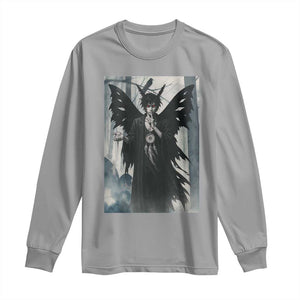 Mothman Sandman Long Sleeve Shirt Gothic Horror Fan Gift TS12 Sport Gray Print Your Wear