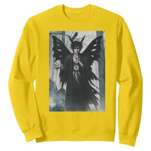 Mothman Sandman Sweatshirt Gothic Horror Fan Gift TS12 Daisy Print Your Wear