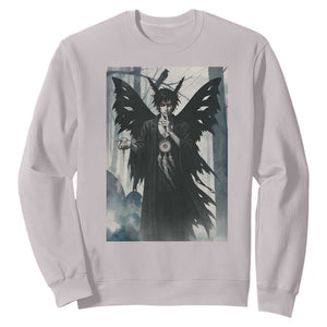 Mothman Sandman Sweatshirt Gothic Horror Fan Gift TS12 Ice Gray Print Your Wear