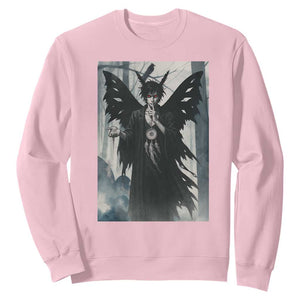 Mothman Sandman Sweatshirt Gothic Horror Fan Gift TS12 Light Pink Print Your Wear