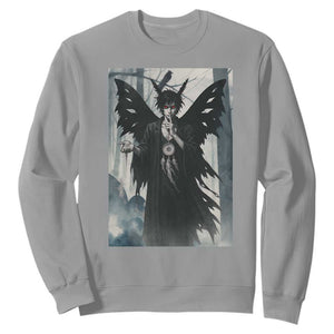 Mothman Sandman Sweatshirt Gothic Horror Fan Gift TS12 Sport Gray Print Your Wear