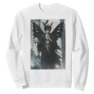 Mothman Sandman Sweatshirt Gothic Horror Fan Gift TS12 White Print Your Wear