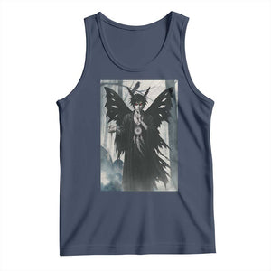 Mothman Sandman Tank Top Gothic Horror Fan Gift TS12 Navy Print Your Wear