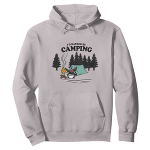 Mothman Hoodie Id Rather Be Camping Funny Cryptid Gift TS12 Ice Gray Print Your Wear