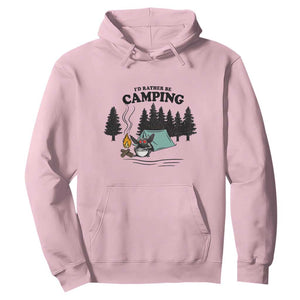 Mothman Hoodie Id Rather Be Camping Funny Cryptid Gift TS12 Light Pink Print Your Wear