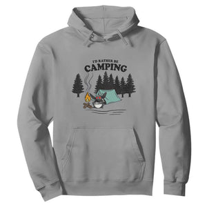 Mothman Hoodie Id Rather Be Camping Funny Cryptid Gift TS12 Sport Gray Print Your Wear