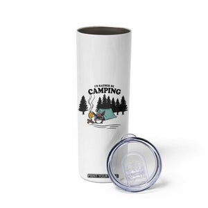Mothman Skinny Tumbler Id Rather Be Camping Funny Cryptid Gift TS12 Print Your Wear