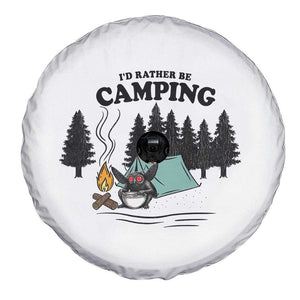 Mothman Spare Tire Cover Id Rather Be Camping Funny Cryptid Gift TS12 Print Your Wear