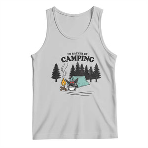Mothman Tank Top Id Rather Be Camping Funny Cryptid Gift TS12 Ash Print Your Wear