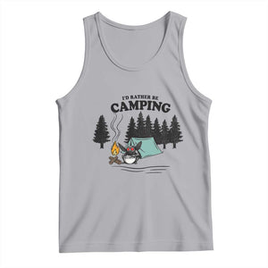Mothman Tank Top Id Rather Be Camping Funny Cryptid Gift TS12 Athletic Heather Print Your Wear