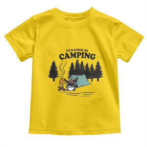 Mothman Toddler T Shirt Id Rather Be Camping Funny Cryptid Gift TS12 Daisy Print Your Wear