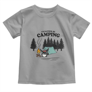 Mothman Toddler T Shirt Id Rather Be Camping Funny Cryptid Gift TS12 Sport Gray Print Your Wear
