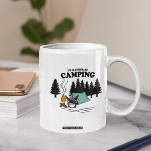 Mothman Coffee Mug Id Rather Be Camping Funny Cryptid Gift TS12 Print Your Wear