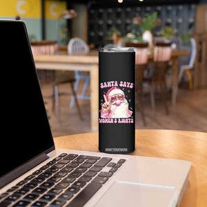 Funny Santa Says Womens Rights Skinny Tumbler Feminist Activist Christmas Gift - Print Your Wear
