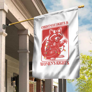 Christmas Lights And Womens Rights Garden Flag Raccoon Female Rage Holiday Gift TS12 Print Your Wear
