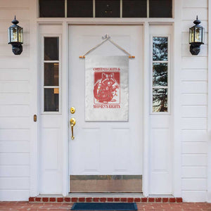 Christmas Lights And Womens Rights Garden Flag Raccoon Female Rage Holiday Gift TS12 Print Your Wear