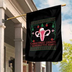Christmas Lights And Reproductive Rights Ugly Christmas Garden Flag Feminist Holiday Gift TS12 Print Your Wear