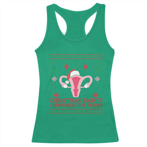 Christmas Lights And Reproductive Rights Ugly Christmas Racerback Tank Top Feminist Holiday Gift TS12 Irish Green Print Your Wear