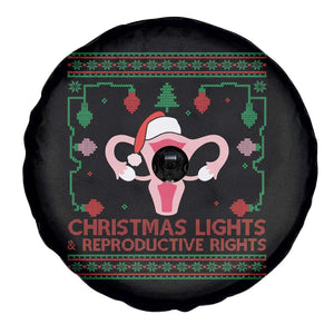 Christmas Lights And Reproductive Rights Ugly Christmas Spare Tire Cover Feminist Holiday Gift TS12 Print Your Wear