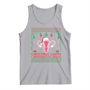 Christmas Lights And Reproductive Rights Ugly Christmas Tank Top Feminist Holiday Gift TS12 Athletic Heather Print Your Wear