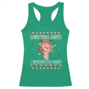 Funny Feminist Lights And Reproductive Rights Racerback Tank Top Ugly Christmas Gift TS12 Irish Green Print Your Wear
