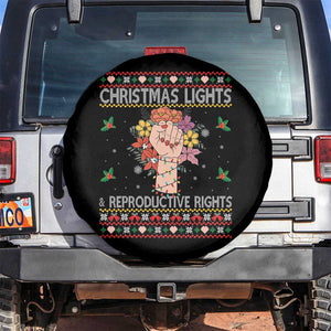 Funny Feminist Lights And Reproductive Rights Spare Tire Cover Ugly Christmas Gift TS12 No hole Black Print Your Wear