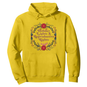 Holiday Lights And Reproductive Rights Hoodie Funny Feminist Christmas Gift TS12 Daisy Print Your Wear