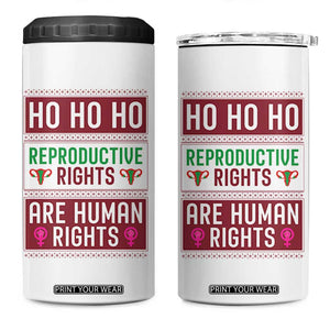 Funny Christmas Feminist Gift 4 in 1 Can Cooler Tumbler Reproductive Rights Are Human Rights TS12 One Size: 16 oz White Print Your Wear