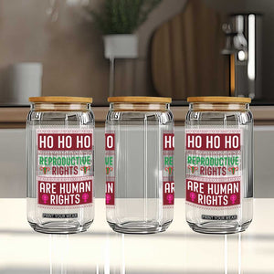 Funny Christmas Feminist Gift Glass Can Reproductive Rights Are Human Rights TS12 Print Your Wear