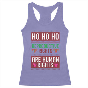 Funny Christmas Feminist Gift Racerback Tank Top Reproductive Rights Are Human Rights TS12 Violet Print Your Wear