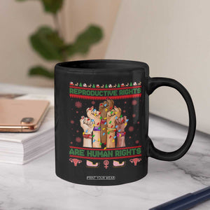 Ugly Christmas Feminist Raccoon Gift Coffee Mug Reproductive Rights Are Human Rights TS12 Print Your Wear