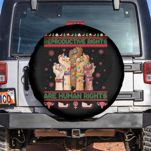 Ugly Christmas Feminist Raccoon Gift Spare Tire Cover Reproductive Rights Are Human Rights TS12 No hole Black Print Your Wear