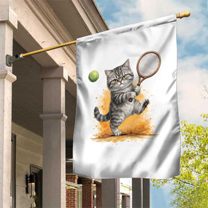 Funny Grumpy Cat Tennis Player Garden Flag Gift For Tennis Fans TS12 Print Your Wear