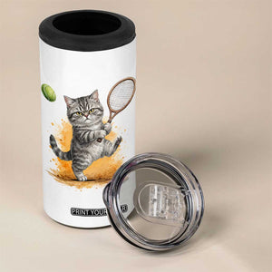 Funny Grumpy Cat Tennis Player 4 in 1 Can Cooler Tumbler Gift For Tennis Fans TS12 Print Your Wear