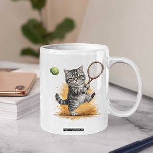 Funny Grumpy Cat Tennis Player Coffee Mug Gift For Tennis Fans TS12 Print Your Wear