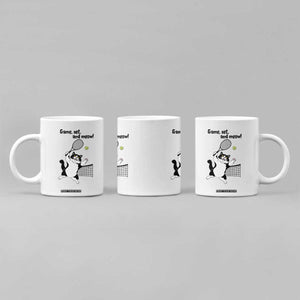Funny Chubby Cat Tennis Coffee Mug Game Set And Meow TS12 Print Your Wear