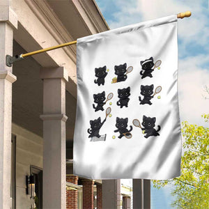 Funny Tennis Game Day Cat Garden Flag Tennis Player Gift TS12 Print Your Wear
