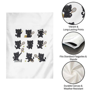 Funny Tennis Game Day Cat Garden Flag Tennis Player Gift TS12 Print Your Wear