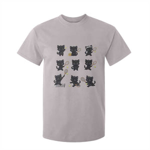 Funny Tennis Game Day Cat T Shirt For Kid Tennis Player Gift TS12 Ice Gray Print Your Wear