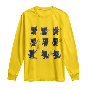 Funny Tennis Game Day Cat Long Sleeve Shirt Tennis Player Gift TS12 Daisy Print Your Wear