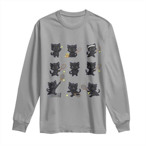 Funny Tennis Game Day Cat Long Sleeve Shirt Tennis Player Gift TS12 Sport Gray Print Your Wear