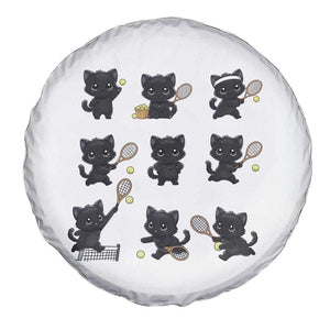 Funny Tennis Game Day Cat Spare Tire Cover Tennis Player Gift TS12 Print Your Wear
